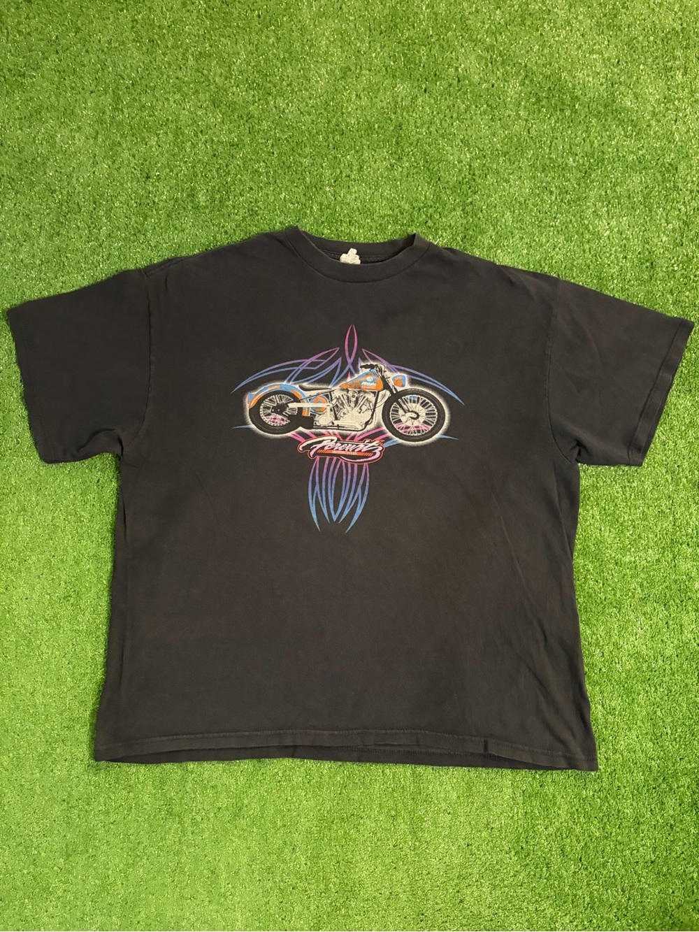 Vintage Perewitz Motorcycles Allstate Insurance T-Shirt - Picture 1 of 6